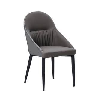 Jedálenská stolička ekokoža sivá/kov KALINA